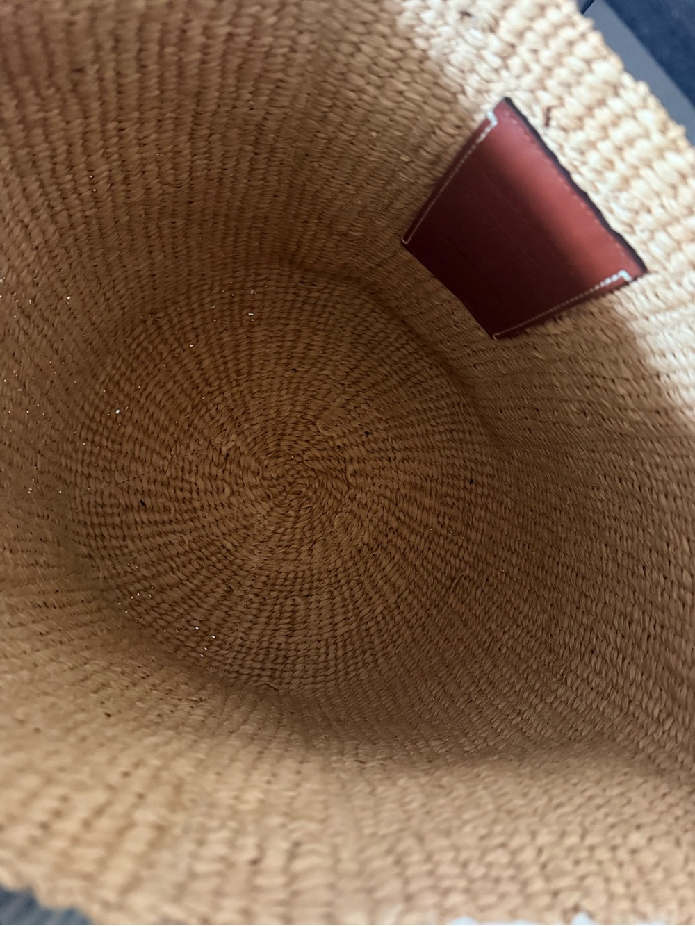 Chloé Natural Straw Tote with Branded Ribbon Handles - Picture 4 of 5